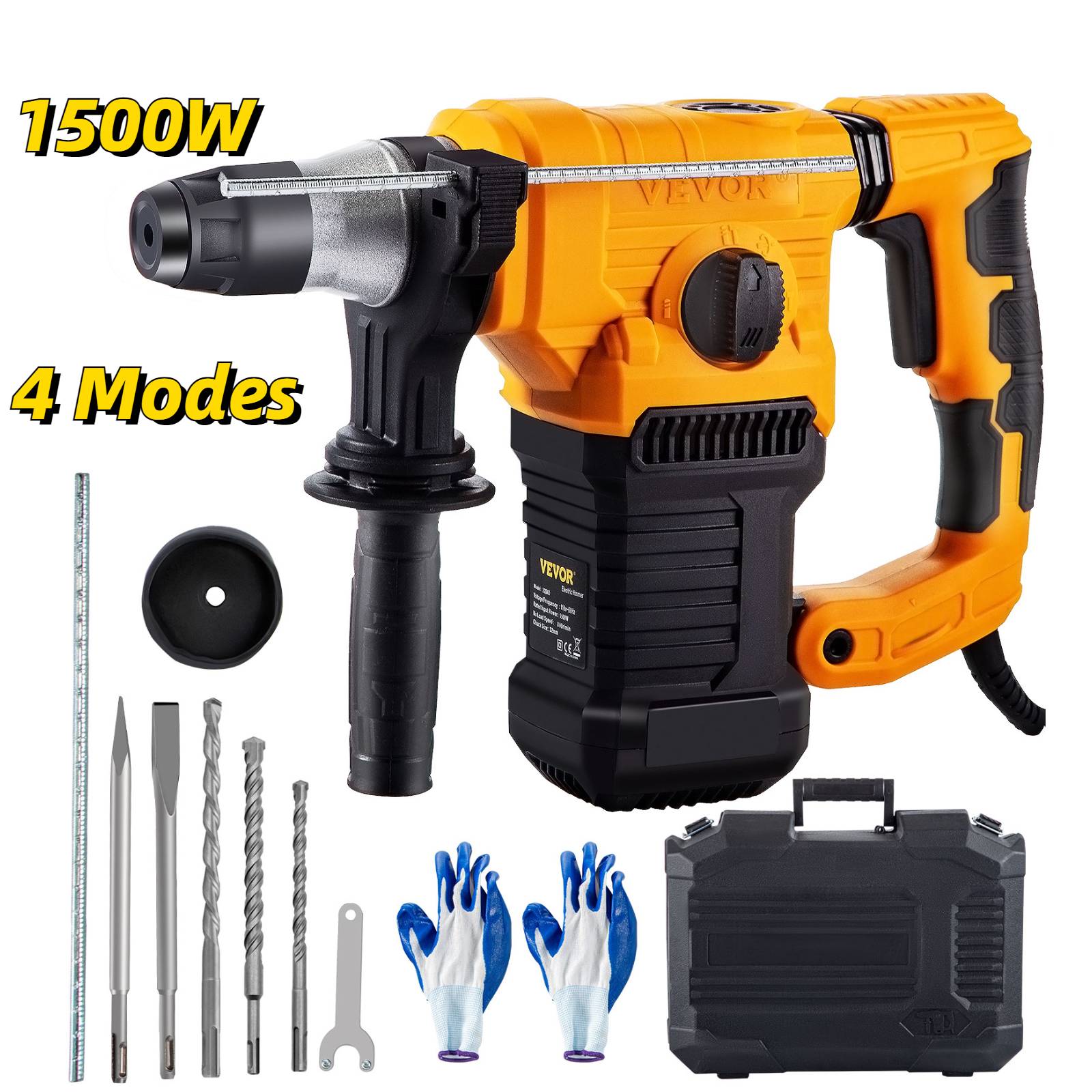 (Out of Stock) 13 AMP Electric Rotary Hammer SDS Plus Demolition Jackhammer Breaker 3 in1 Electric Wood Concrete Perforator - Bosonshop