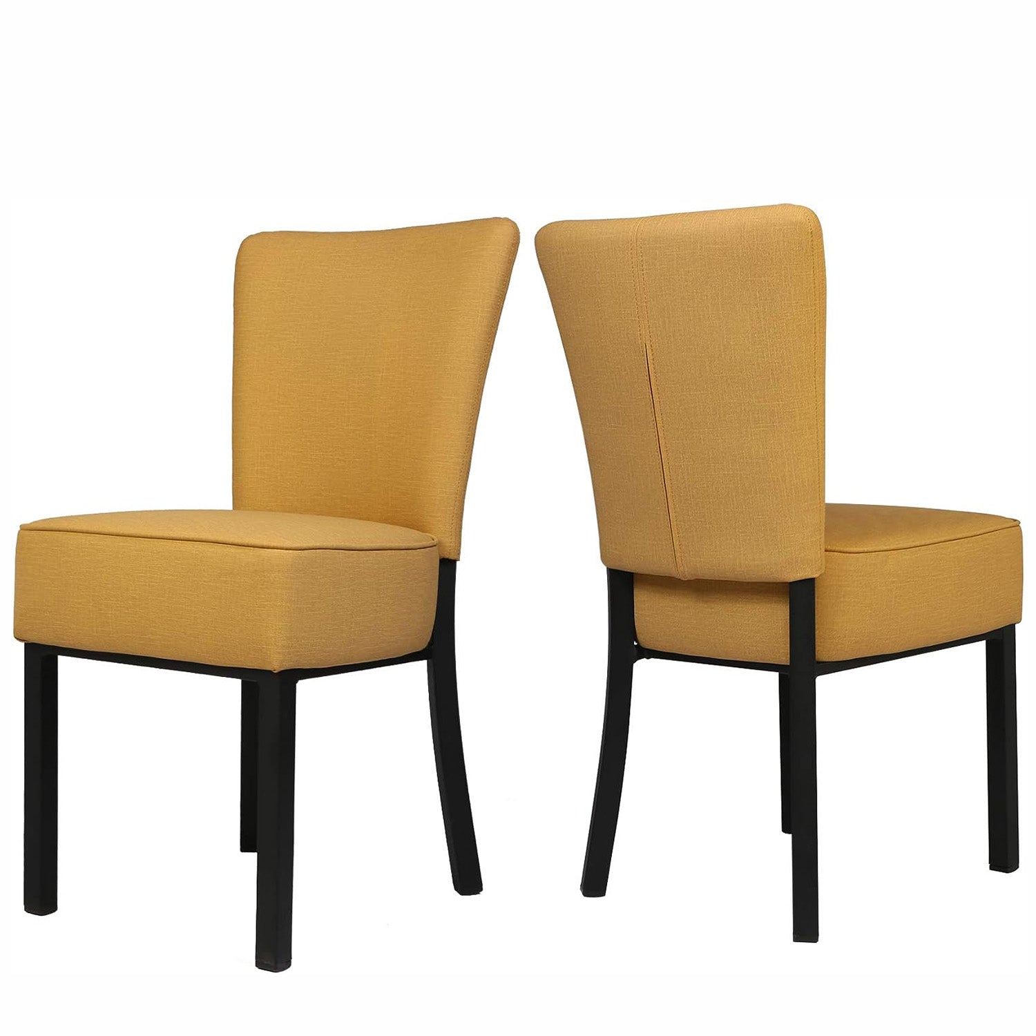 Set of 2 Upholstered Dining Chairs PU Leather Dining Room Side Chairs - Bosonshop