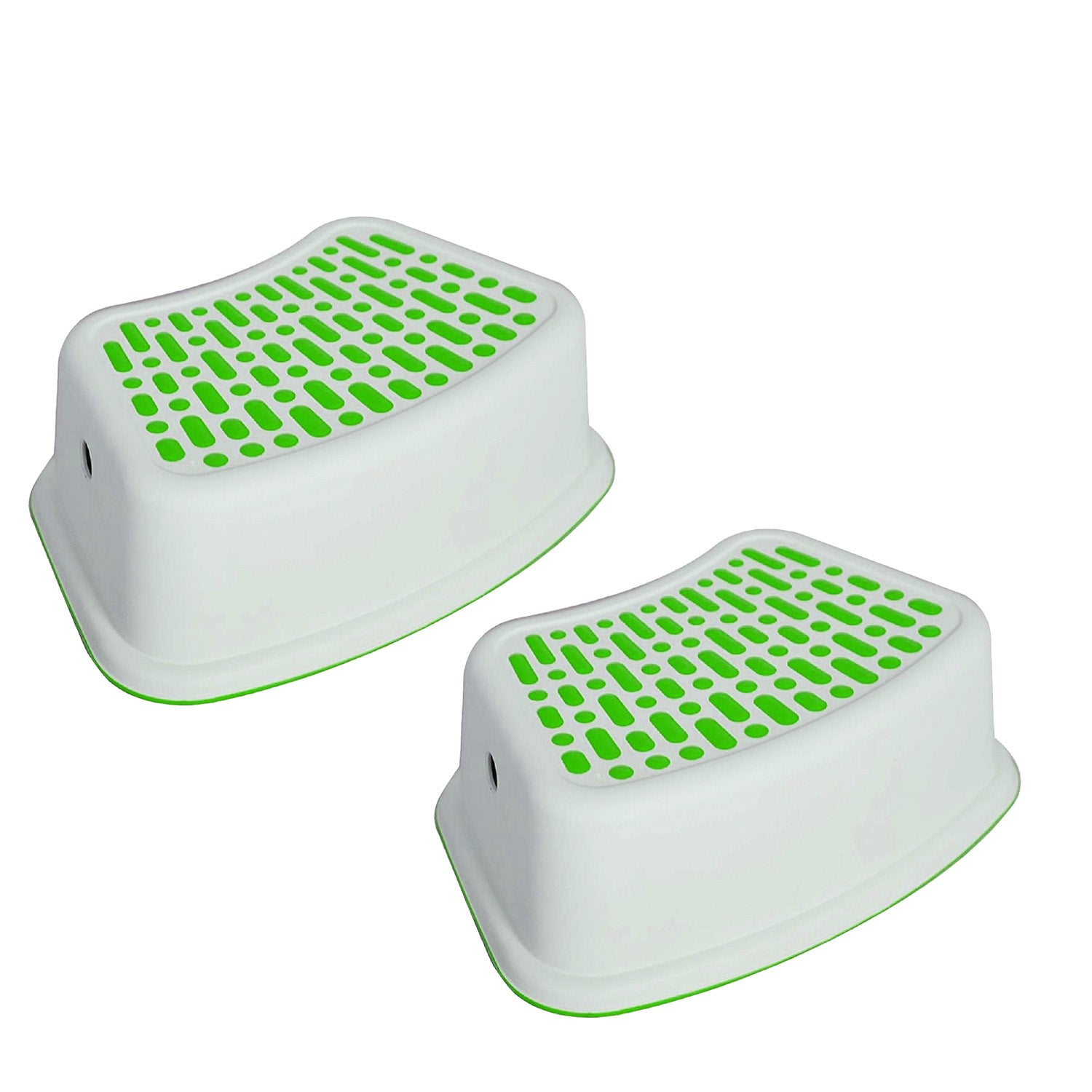 2 Pack Non-Slip Step Stools for Kids, Toddlers Stool Toilet Potty Training, Green - Bosonshop