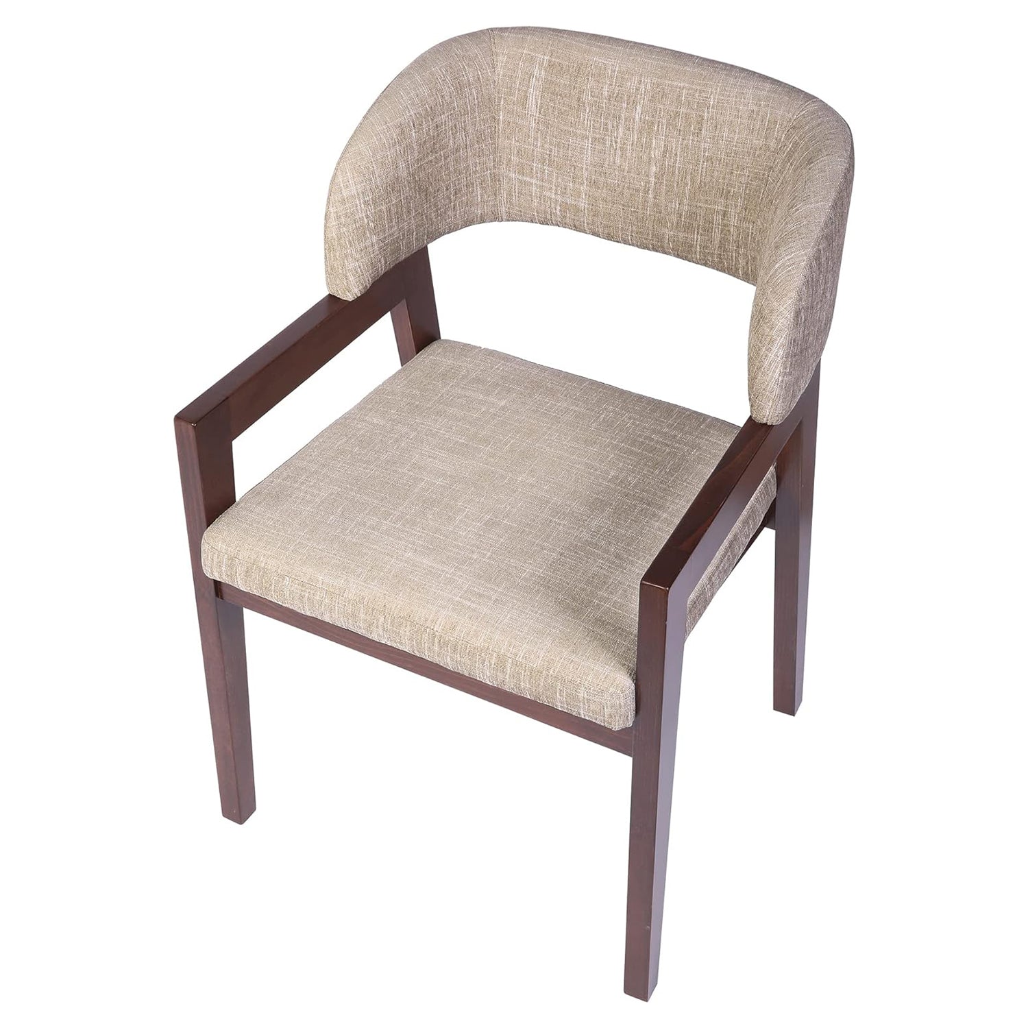 Mid Century Modern Accent Chairs Wood Frame Upholstered Armchair for Living Room, Kitchen, Bedroom - Bosonshop