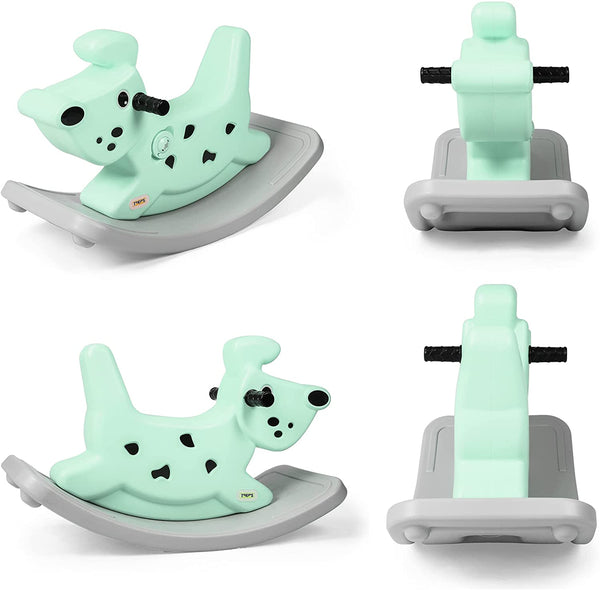 Rocking Horse Outdoor Rocking Toy with Music for Toddler Baby Kids Ages 1-3 Year Old Boy Girl Green