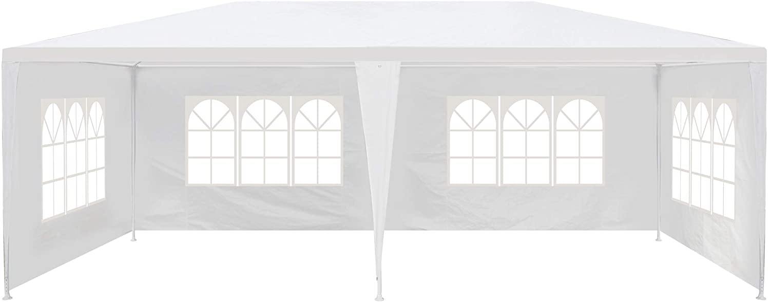 10'x20' Canopy Tent with 4 Sidewalls Wedding Party Large Gazebo Tent Outdoor Patio Yard Picnic BBQ Sun Shelter - Bosonshop