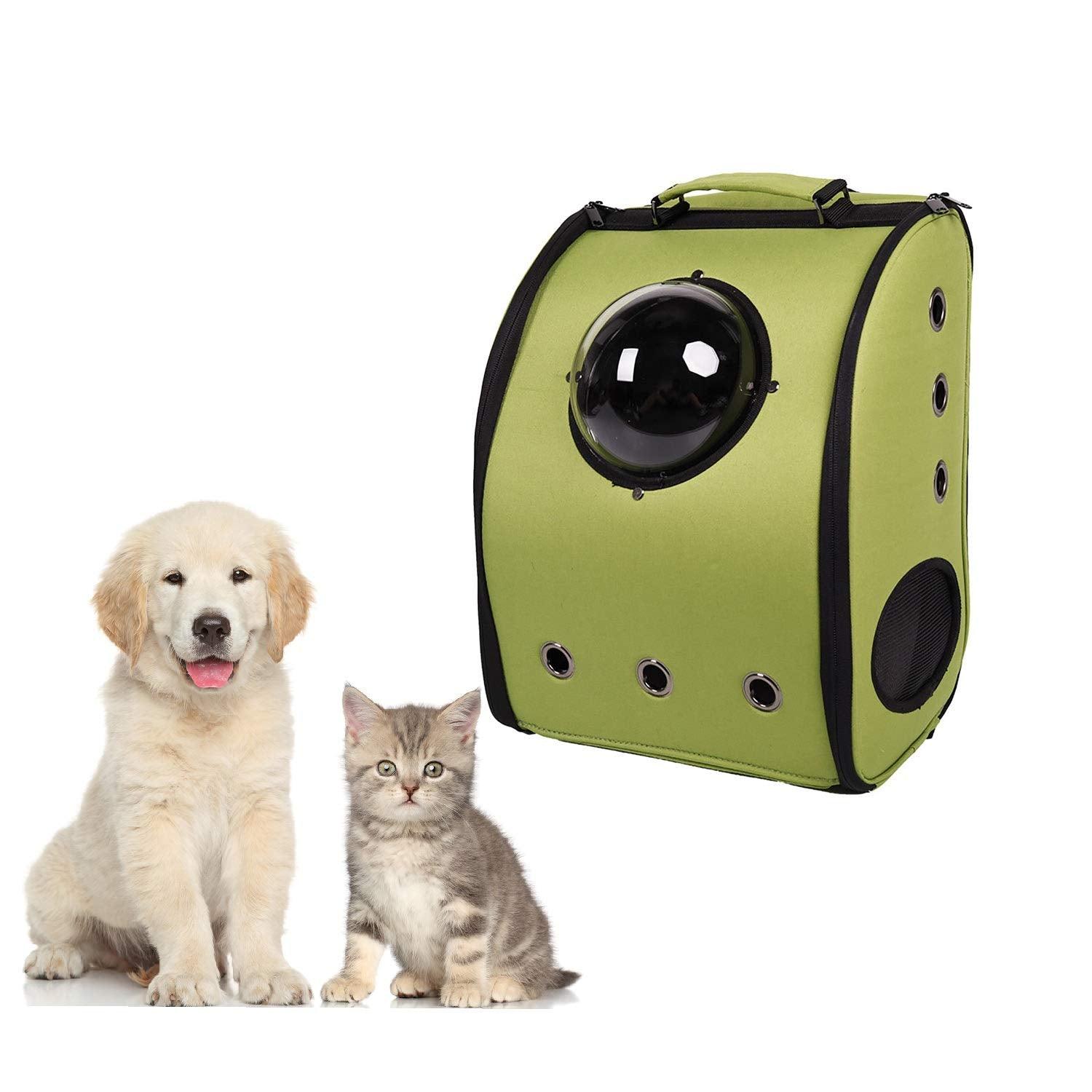 Bosonshop Pet Kitten Puppy Travel Carrier Backpack Space Capsule Bubble Design Breathable