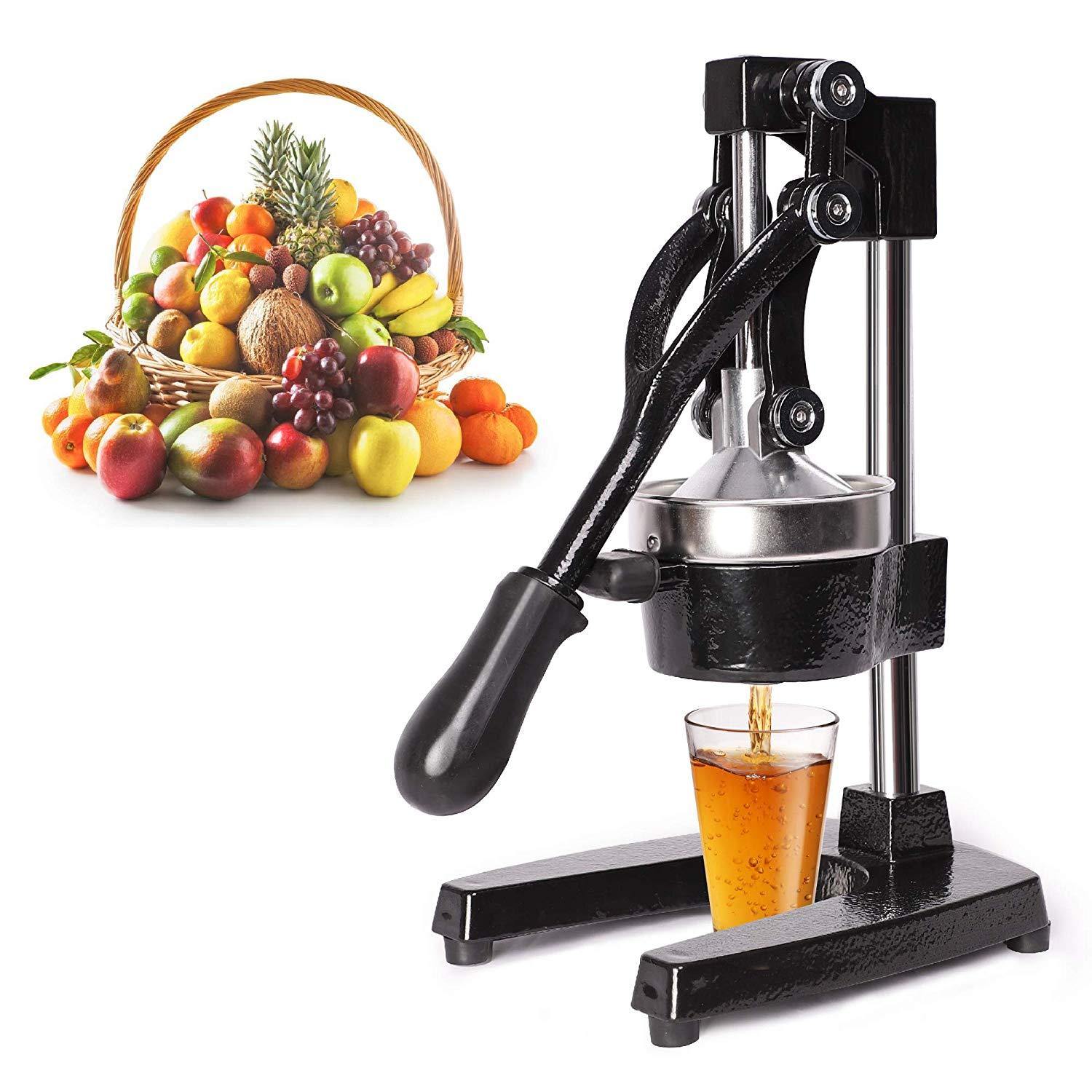 Citrus Pomegranate Juicer Labor-saving Manual Fruit Juicer Press Fruit Squeezer with Stable Non-slip Base, Black - Bosonshop