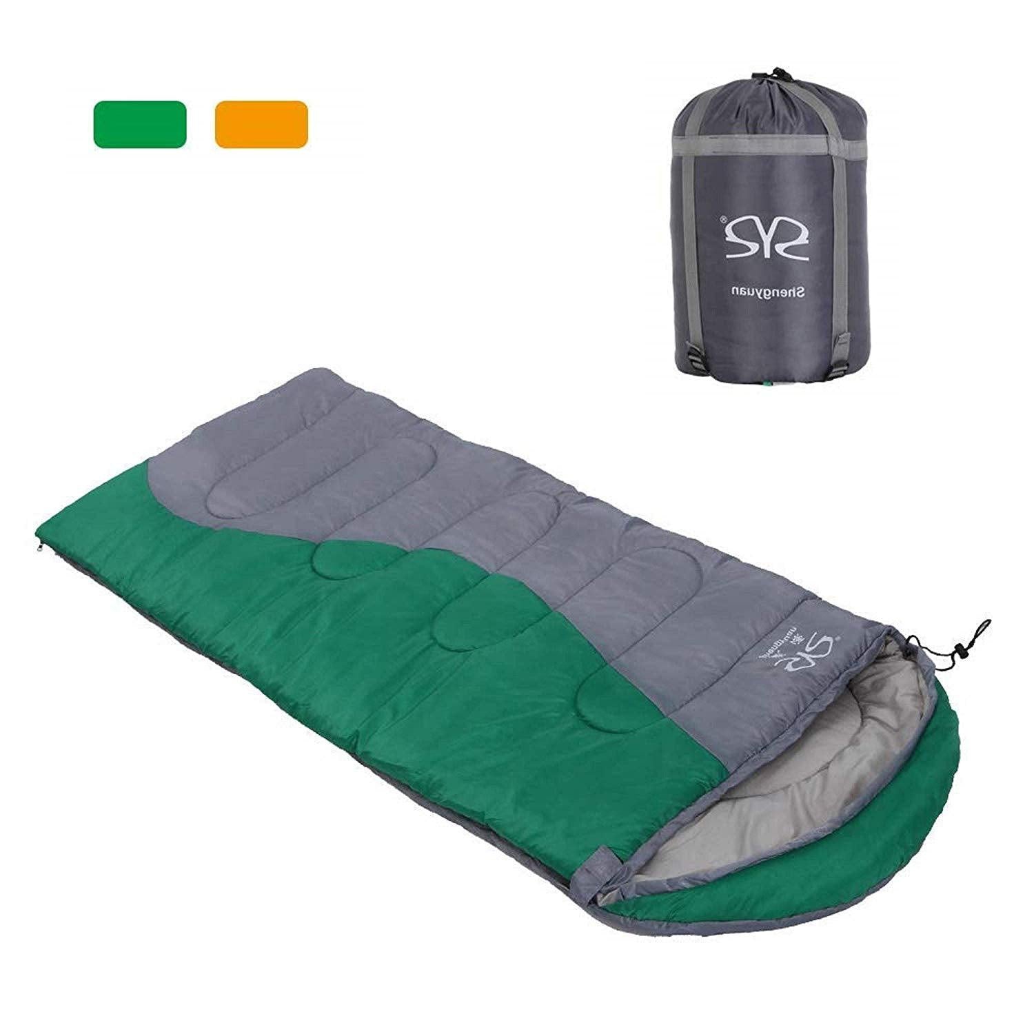 Bosonshop adult 3 Season OutdoorEnvelope Sleeping Bag Lightweight Portable for Camping