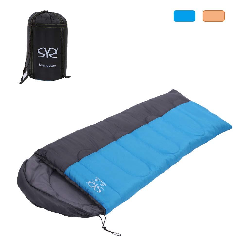 Bosonshop 3 Season Outdoor Envelope Sleeping Bag Lightweight Portable for Camping