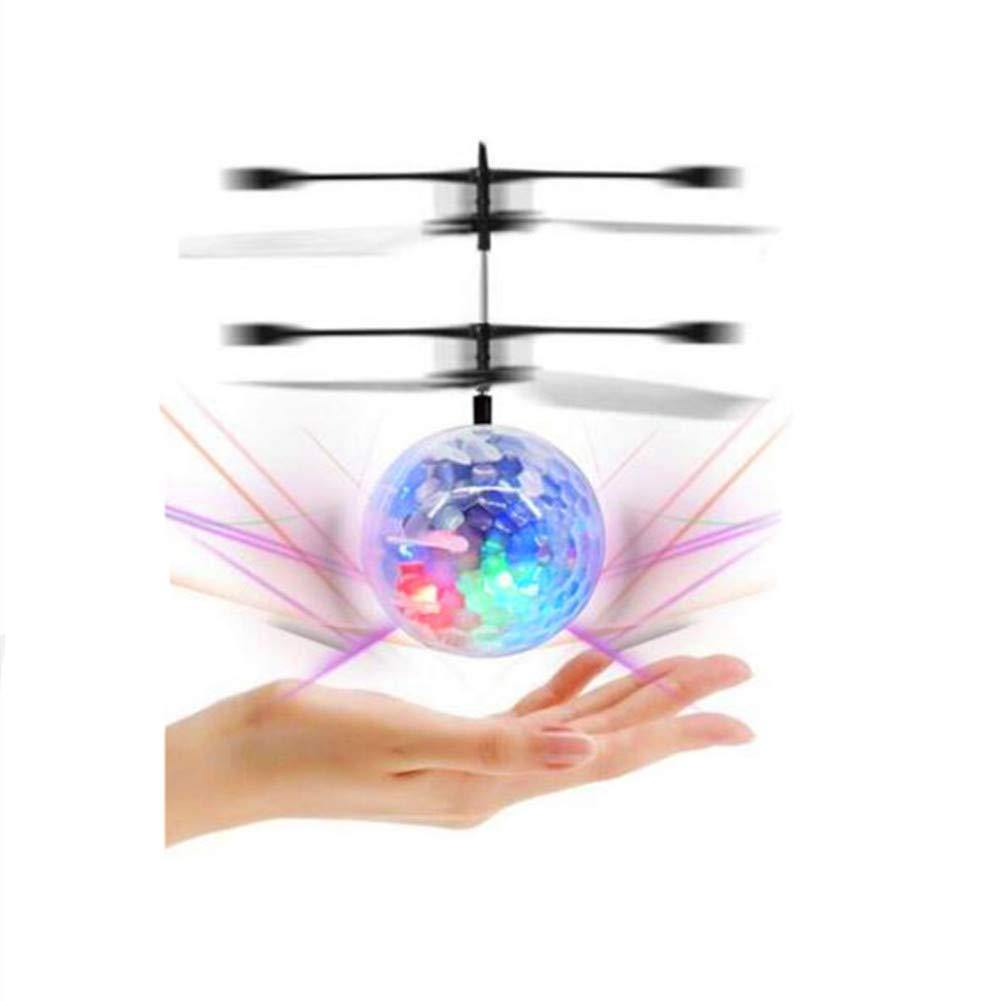 Bosonshop Flying Ball Infrared Induction Flying Toy for Kids Adults Built-in LED Light