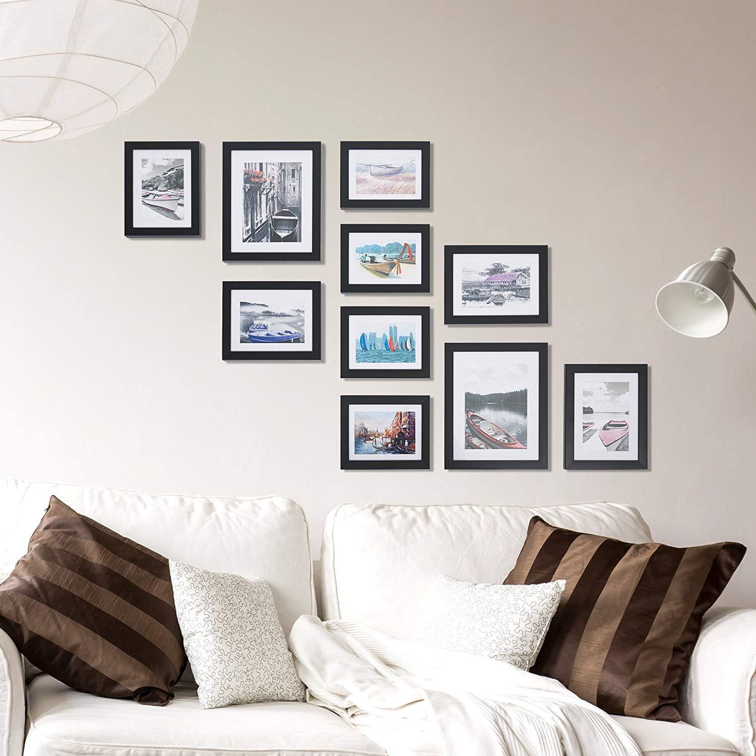 Bosonshop 10pc Multi Pack Picture Frame Value Set