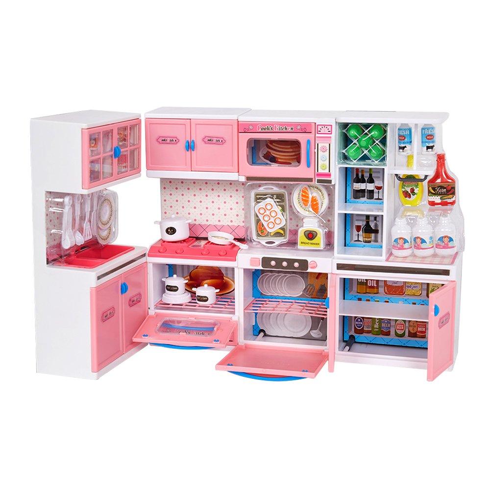 Bosonshop Cooking Kitchen Learning Experience Fun Life Skills Toy Kitchen for Kids