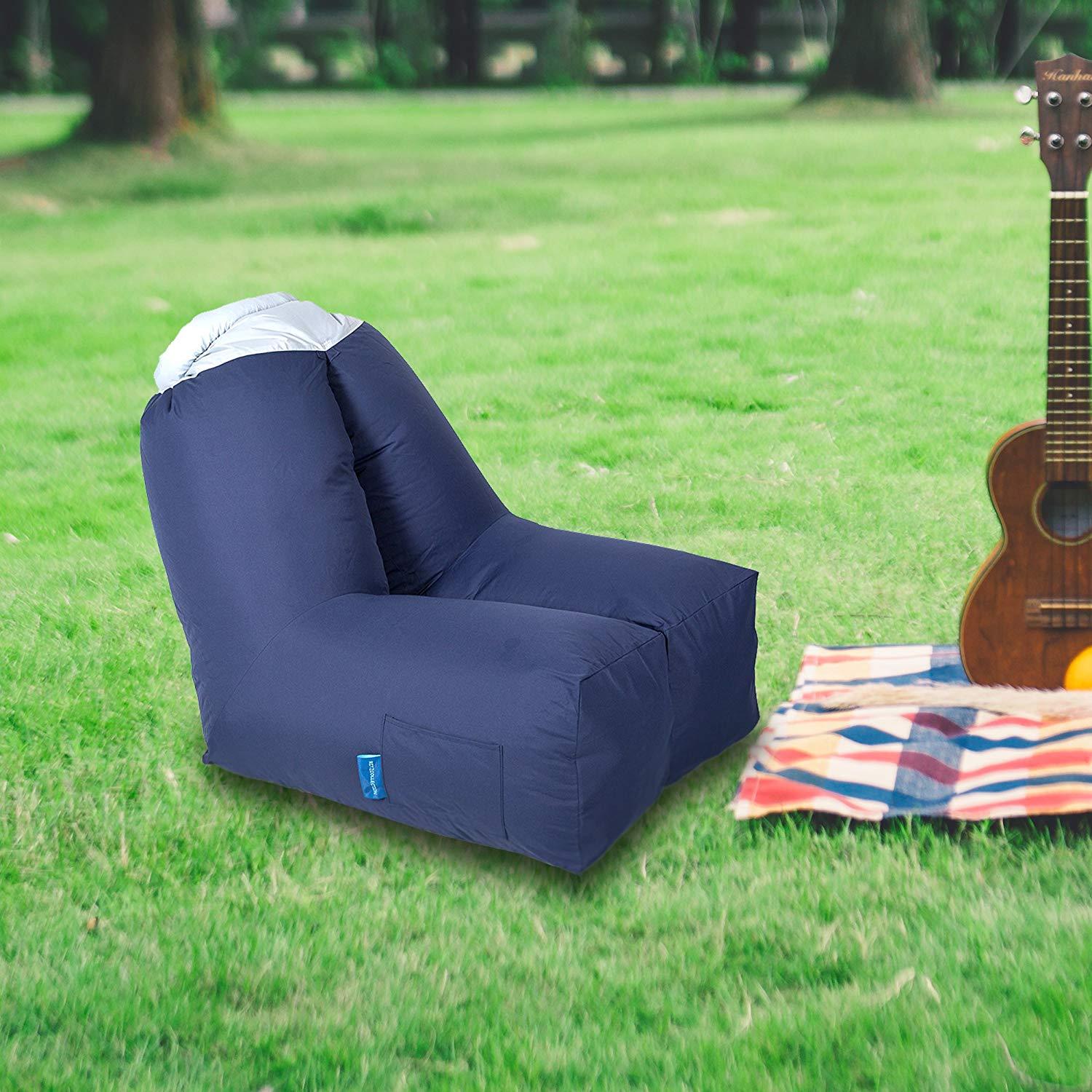 Bosonshop Inflatable Portable Hangout Sofa with Carry Bag Perfect for Camping