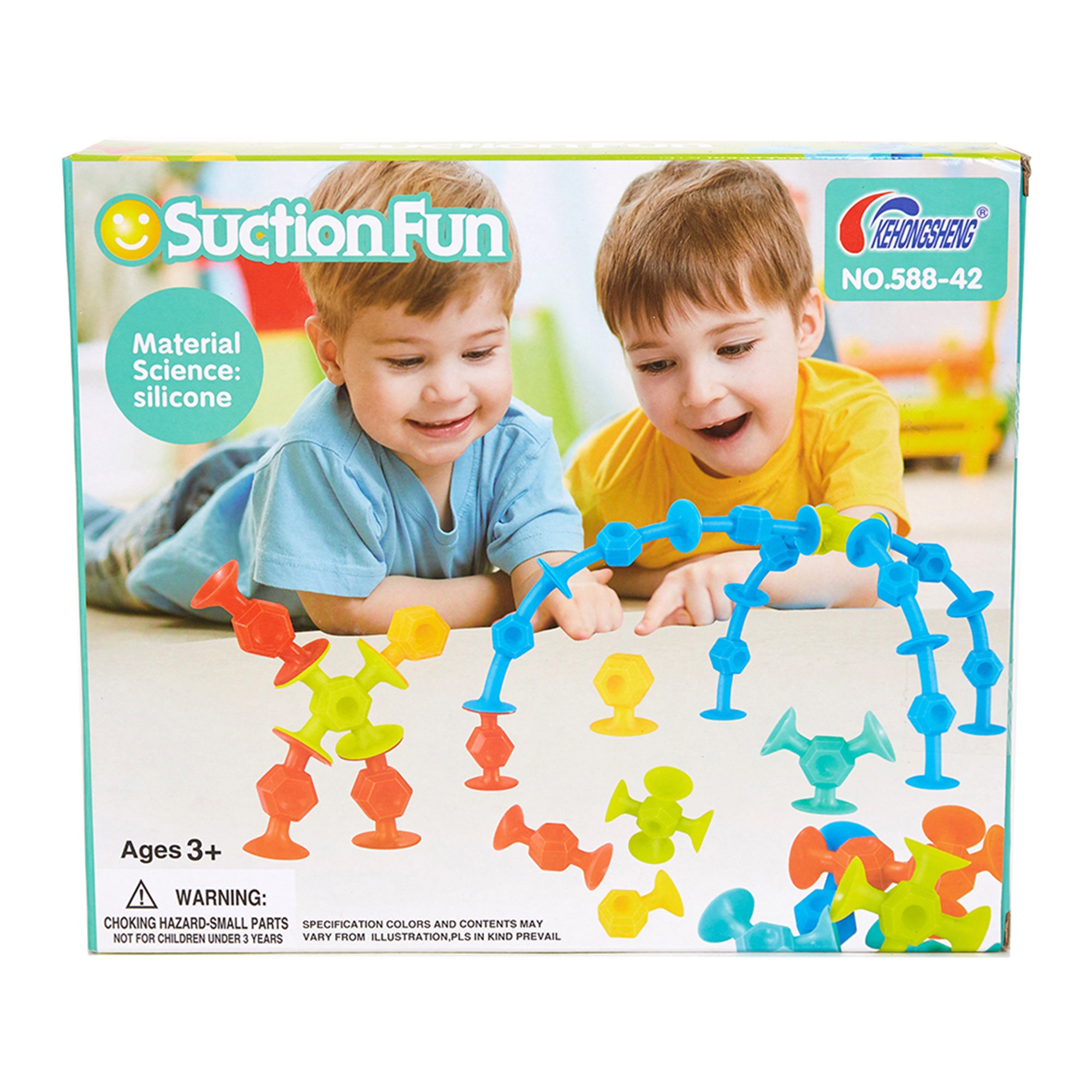 Bosonshop Baby Building Blocks Colorful Security Silicone Building Toy