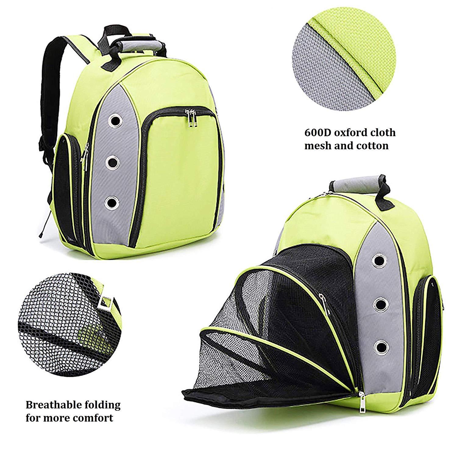 Bosonshop Breathable pet Carrier Backpack with fold-able Breathable mesh Window