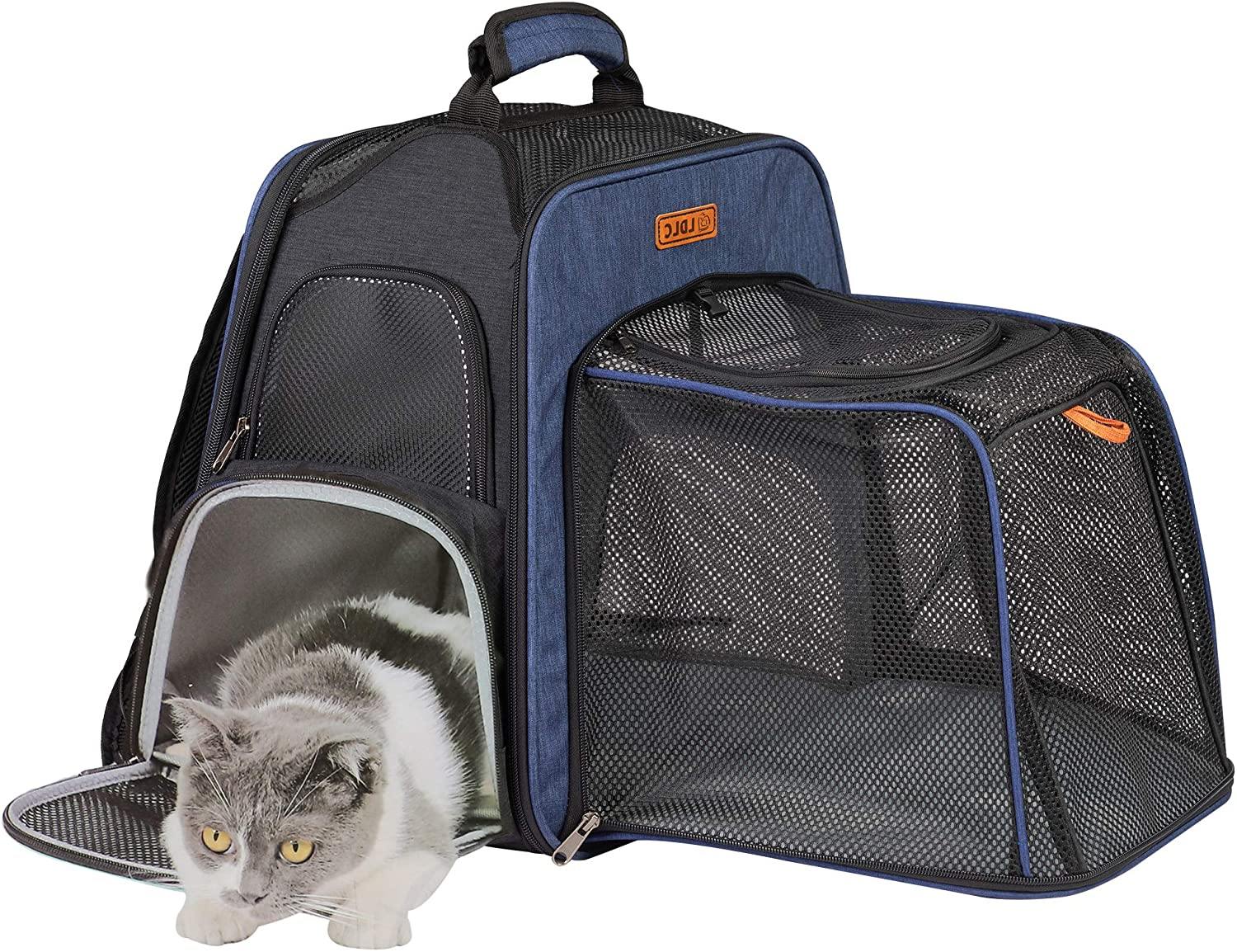 Soft Pet Backpack Carrier for Hiking -16" x 15.5" x 12" (LxHxW) - Bosonshop