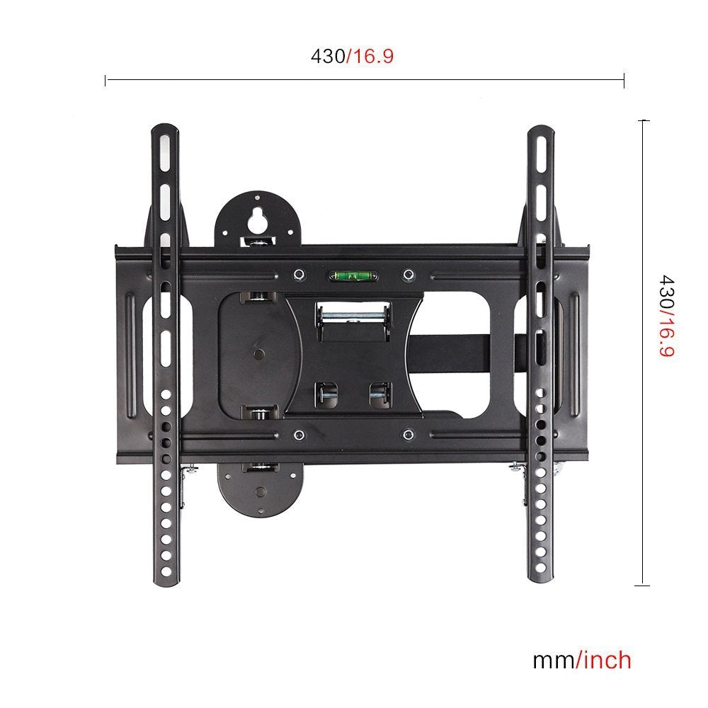 Bosonshop TV Wall Mount for 23-55 inch TV Adjustable TV Holder with Full Motion Swivel Articulating Dual Arms Black