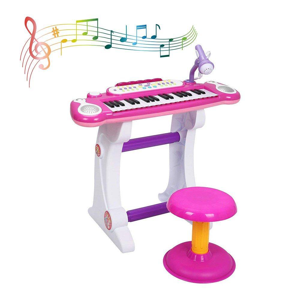 Bosonshop Musical Kids Electronic Keyboard 37 Key Piano with Microphone