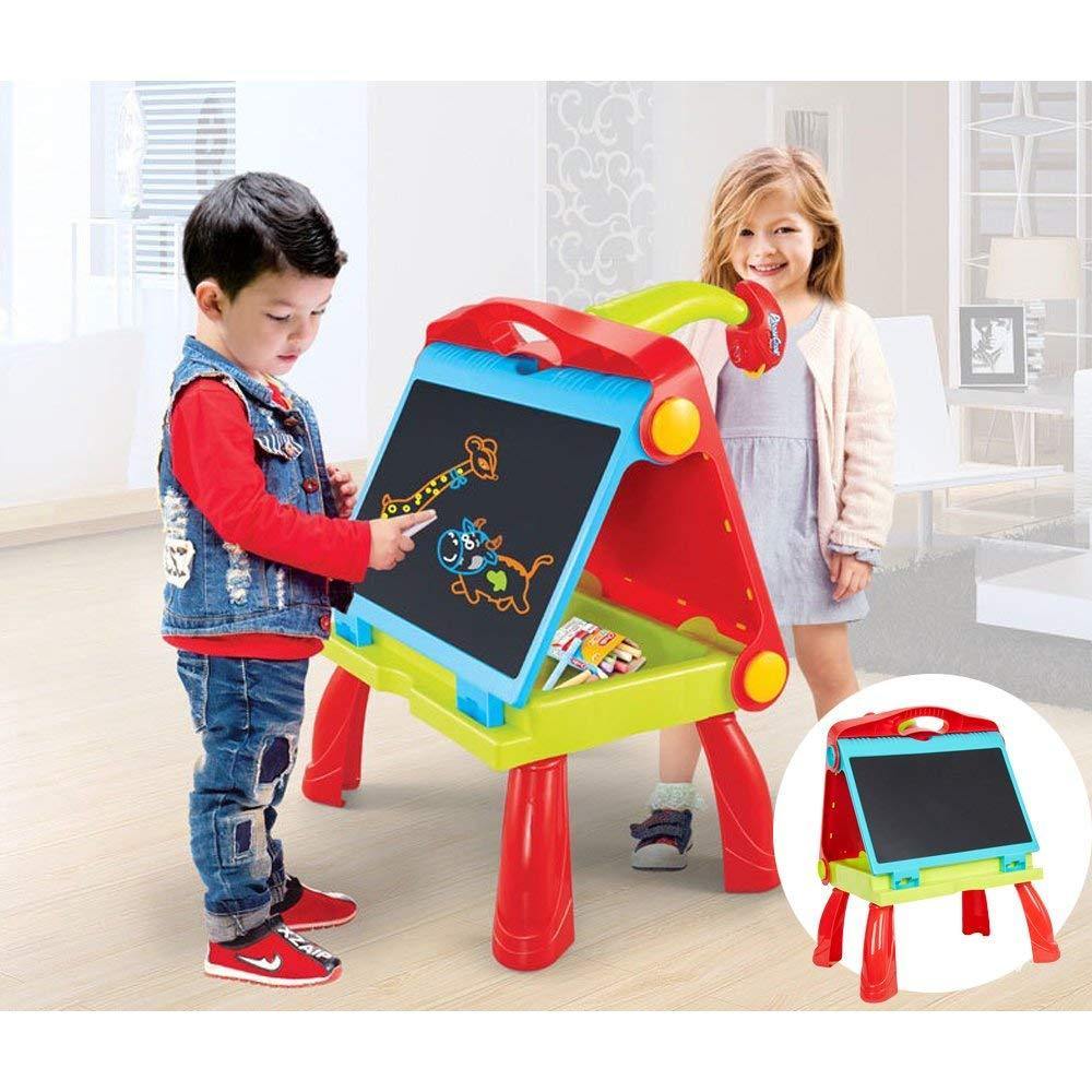 Bosonshop Educational Development Drawing Toy Study Table with Projector Toy for Girls & Boys Ages 6 7 8 9