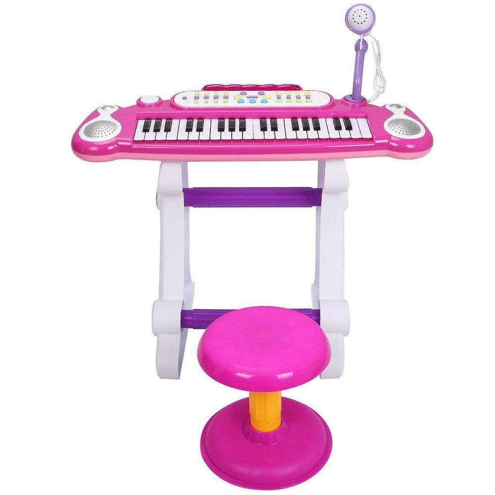 Bosonshop Musical Kids Electronic Keyboard 37 Key Piano with Microphone