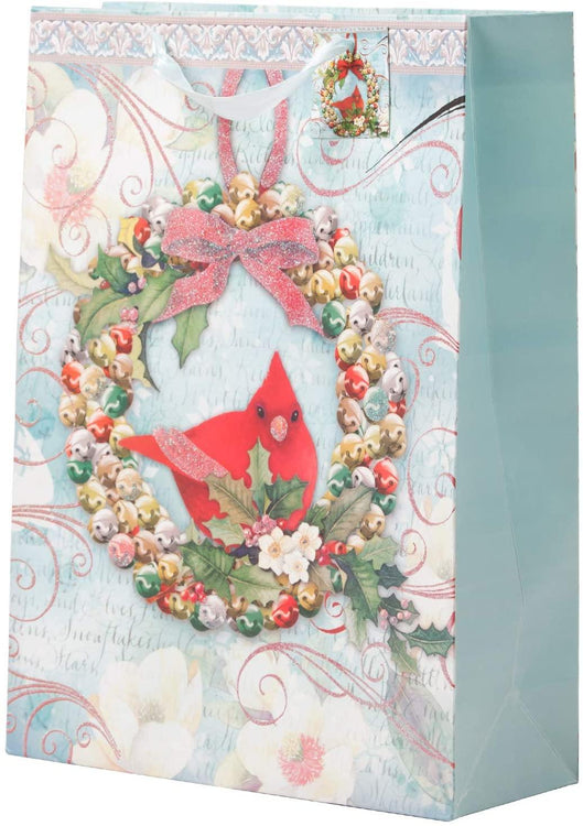 Christmas Paper Gift Bags Bulk Assortment 1 Dozen Holiday Themes Print Gift Bags with Handles 3 Sizes 4 Patterns Frozen