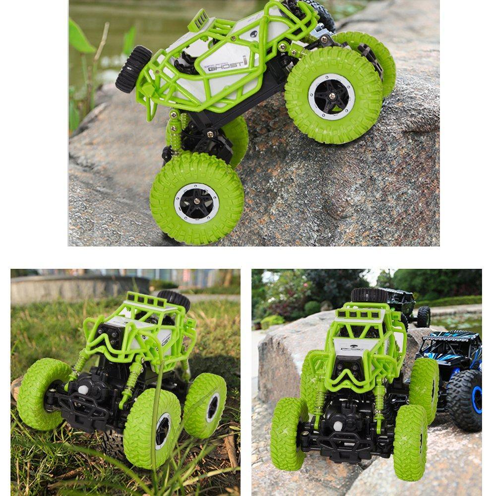 Bosonshop 2.4GHz Racing Cars RC Cars Remote Control Cars Electric Rock Crawler Radio Control Vehicle Off Road Cars Green