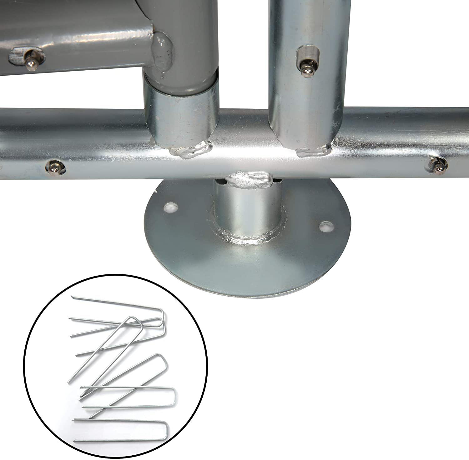 Outdoor Metal Dog Playpen For Your Puppy, Exercise Pens For Puppies, Chain Link Dog Kennel, 6.5' x 6.5' x 5' - Bosonshop