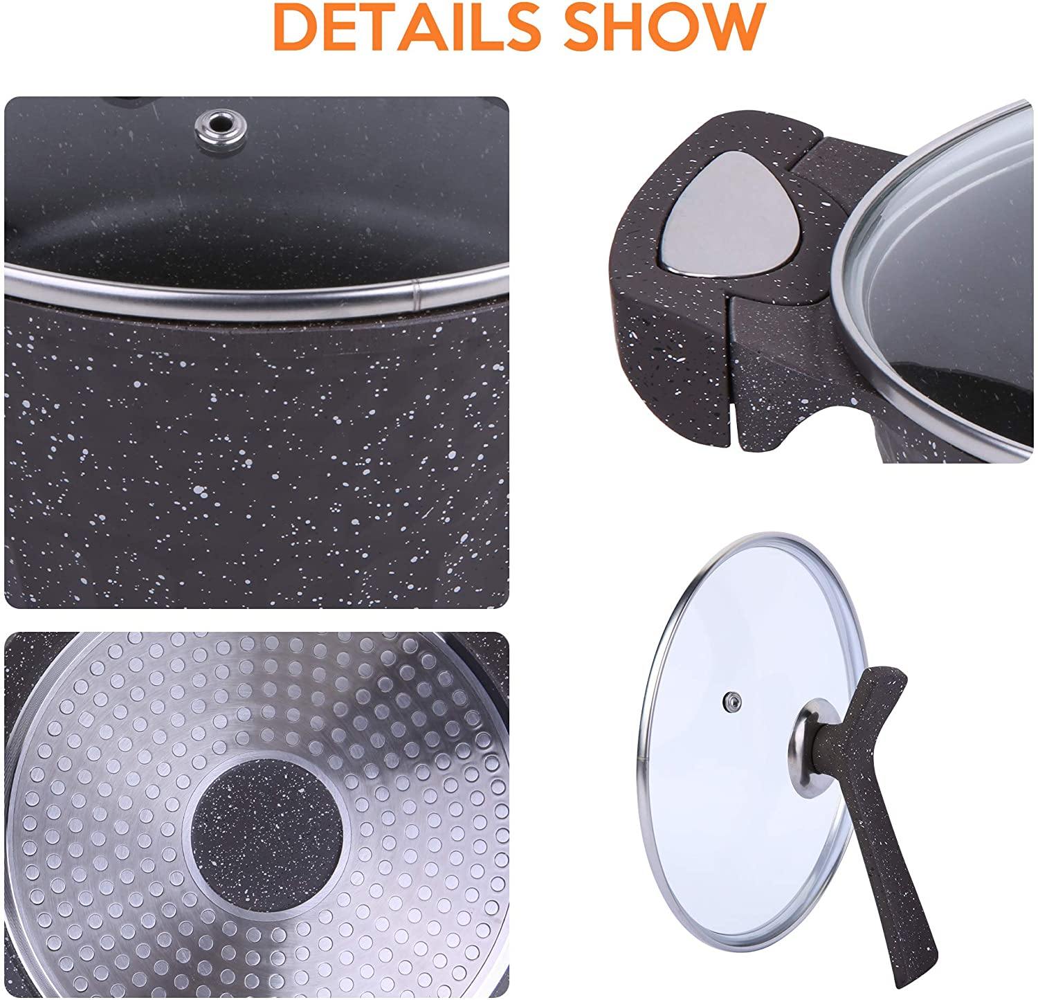 Stainless Steel Pots and Pans Sets, Classic Cookware set, 8pcs - Bosonshop