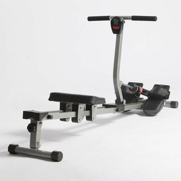 Hydraulic Rowing Machine Full Body Stamina Exercise Power with 12 Levels Adjustable Resistance