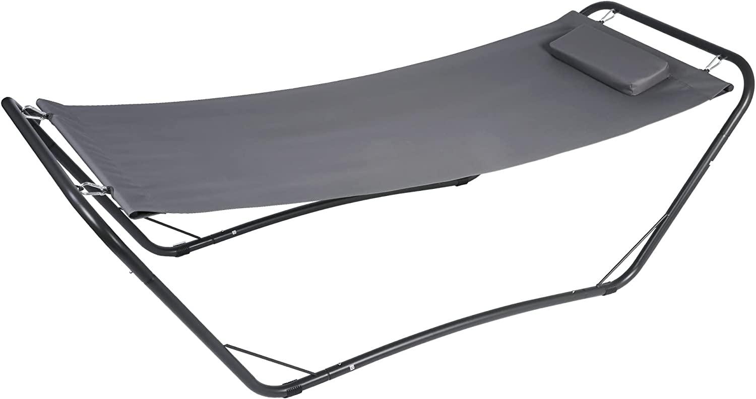 Hammock with Stand & Pillow, Outdoor Patio Portable Camping Hammock - Bosonshop