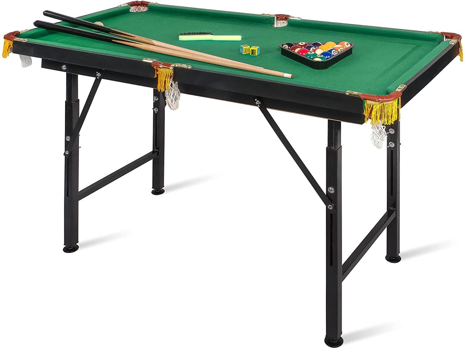 Folding Portable Billiard Table-55" Pool Game Table-Home or Office Play Fun - Bosonshop