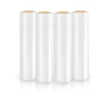 Stretch Film, 20 inches * 1000 Feet Shrink Film, Industrial Strength with Handles, for Handling, Four Rolls