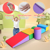 Toddler Climbing Toys 1-3, Toddler Climbing Toys Indoor Play Set, Safe Soft Foam Climbing Blocks, Indoor Activity Play Structures for Toddlers and Children's Homes, Preschool and Daycare, 5 Pieces