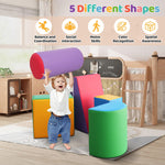 Toddler Climbing Toys 1-3, Toddler Climbing Toys Indoor Play Set, Safe Soft Foam Climbing Blocks, Indoor Activity Play Structures for Toddlers and Children's Homes, Preschool and Daycare, 5 Pieces