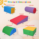 Toddler Climbing Toys 1-3, Toddler Climbing Toys Indoor Play Set, Safe Soft Foam Climbing Blocks, Indoor Activity Play Structures for Toddlers and Children's Homes, Preschool and Daycare, 5 Pieces