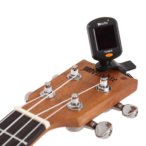 23-inch Mahogany Wood Ukulele, Wooden Electric Ukulele Starter for Adult Practice or Performance, with Tuner Tape and Full Accessories