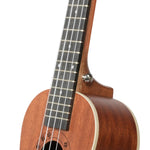 23-inch Mahogany Wood Ukulele, Wooden Electric Ukulele Starter for Adult Practice or Performance, with Tuner Tape and Full Accessories