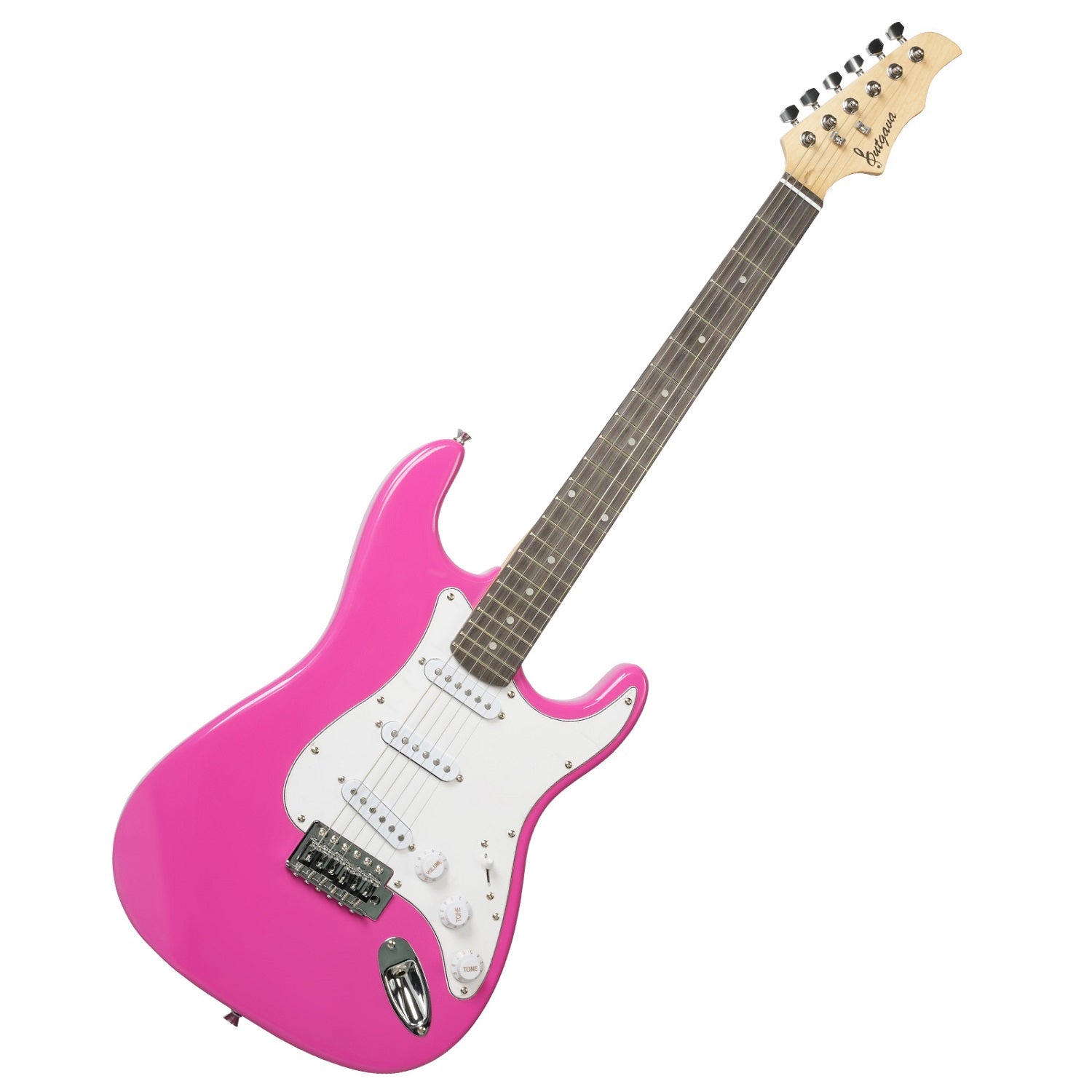 (Out of Stock) Entry Level Electric Guitar Set, 39" Teenage Electric Guitar w/ 15W Amplifier, Carrier Bag, Tuner, Strings, Picks, Cable, Pink