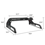 Adjustable Truck Roll cage Light holder Universal Sport frame Roll cage suitable for full size pickup trucks, for Silverado 1500, F-150, Sierra 1500, Ram 1500, Tundra