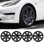 19 Inch Wheel Cover Wheel Hubcaps Fit for 2019-2023 Tesla Model Y, Set of 4 Hub Caps Rim Protector Replacement Kit Exterior Accessories