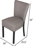 2 Set Kitchen Dining Chairs w/ Soft Cushion Modern Dining Room PU Leather Side Chairs