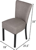 2 Set Kitchen Dining Chairs w/ Soft Cushion Modern Dining Room PU Leather Side Chairs