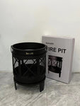 Samadhi 17.3” Outdoor Steel Wood Burning Fire Pit Black