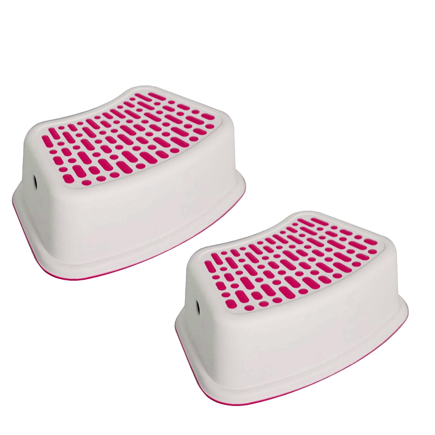 2 Pack Non-Slip Step Stools for Kids, Toddlers Stool Toilet Potty Training, Red - Bosonshop