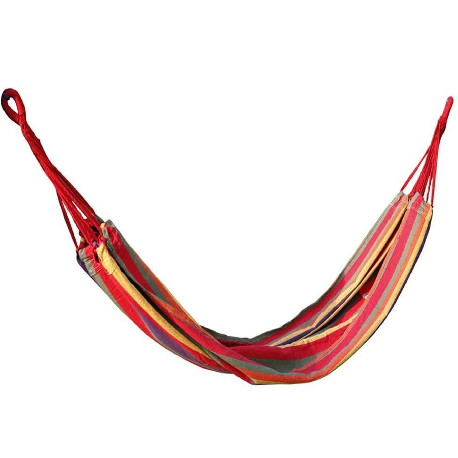 (Out of Stock) Camping Hammock Outdoor Indoor with Straps Travel Single Hammocks Cotton Fabric with Portable Bag Backpack