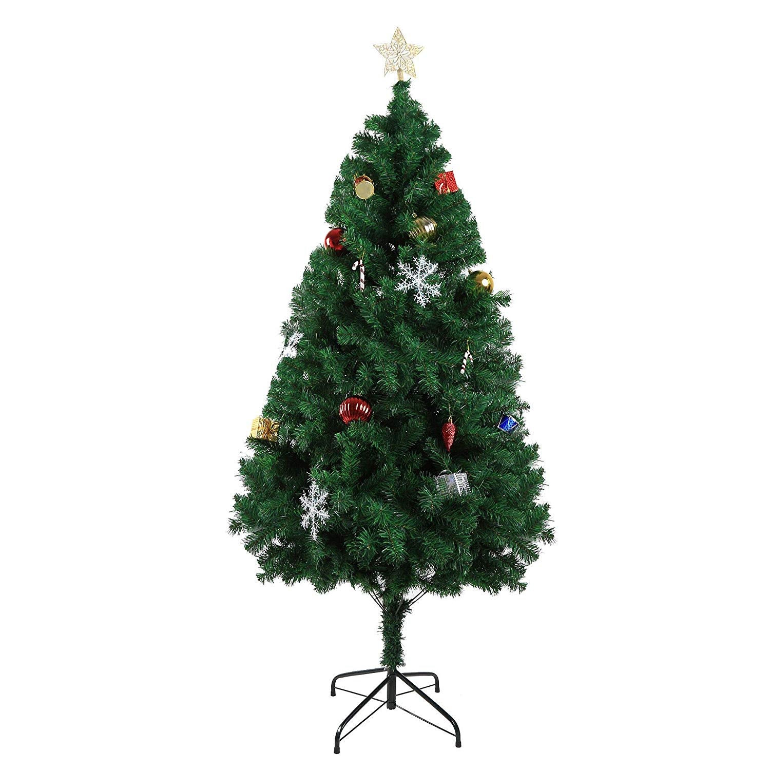(Out of stock) 5' Premium Spruce Artificial Christmas Tree w/Metal Stand, Green