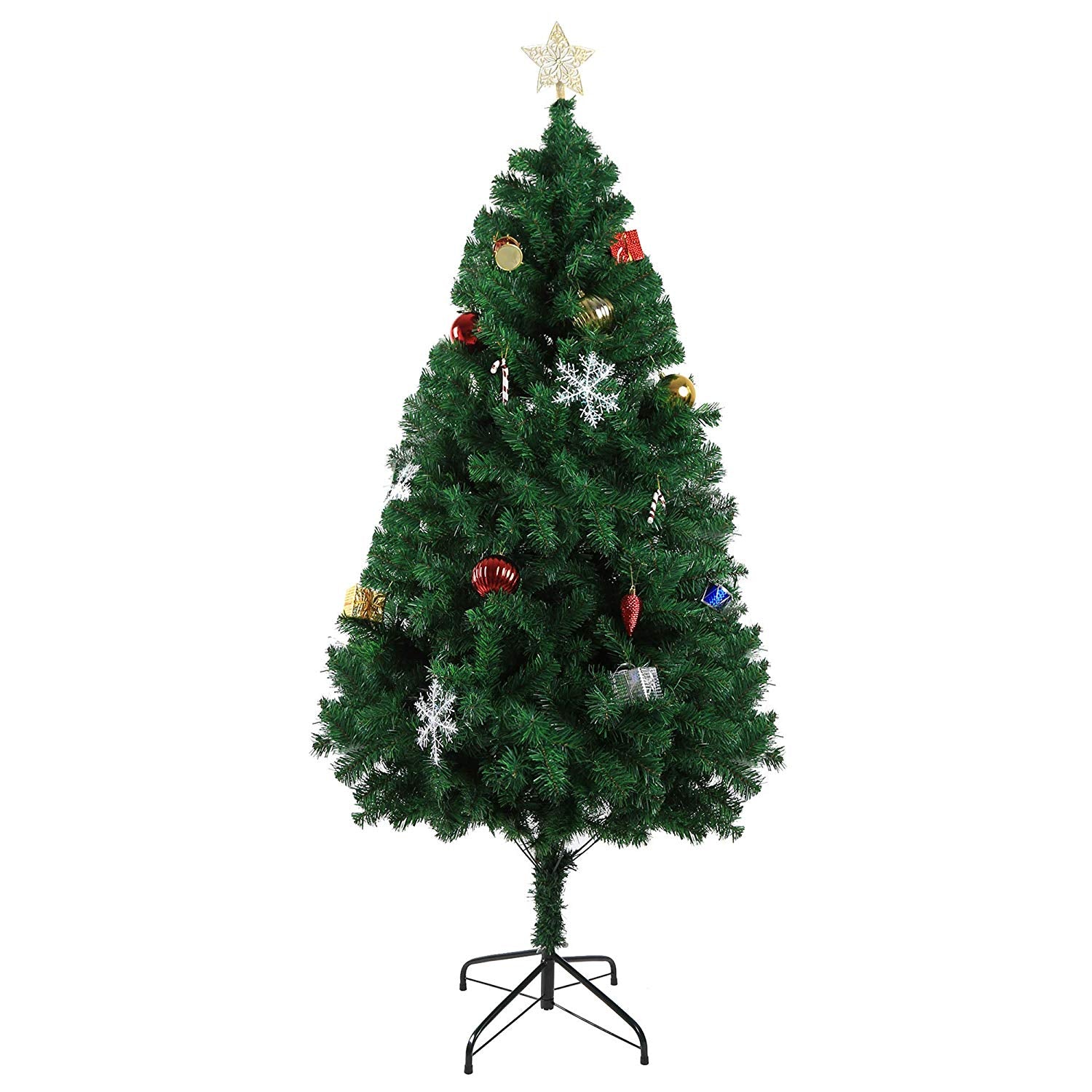 6' Premium Spruce Artificial Christmas Tree w/Metal Stand, Green