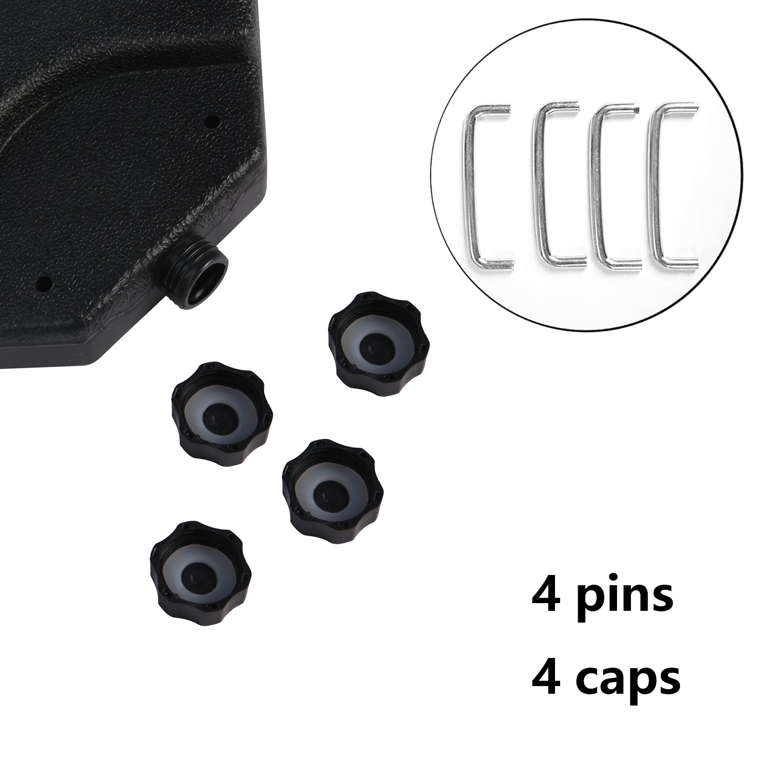 Pins and Caps for KM3890 Patio Umbrella Stand