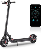 Up to 18.5 Miles Foldable Commuting Electric Scooter for Adults Teens w/ Dual Braking System & App, 19 MPH Top Speed