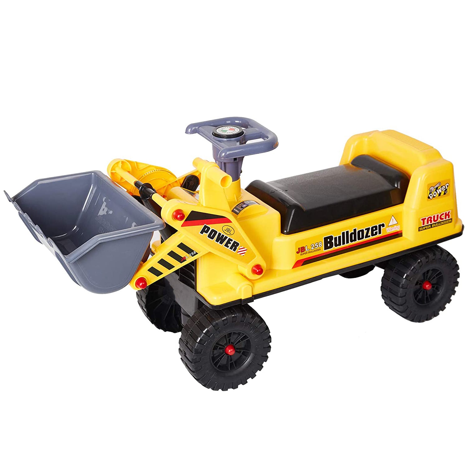 Ride-On Bulldozer Truck Toy Tractor Construction Vehicle for Kids Boys