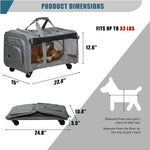 Portable Pet Carrier Up to 33lbs with Breathable Mesh & Safe Locking Zippers, Airline Approved