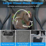 5-in-1 Dog Car Seat Cover for Back Seat 600D Oxford Cloth Waterproof Pet Seat Cover Hammock Fit Most Cars, Trucks & SUVs