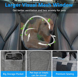 5-in-1 Dog Car Seat Cover for Back Seat 600D Oxford Cloth Waterproof Pet Seat Cover Hammock Fit Most Cars, Trucks & SUVs